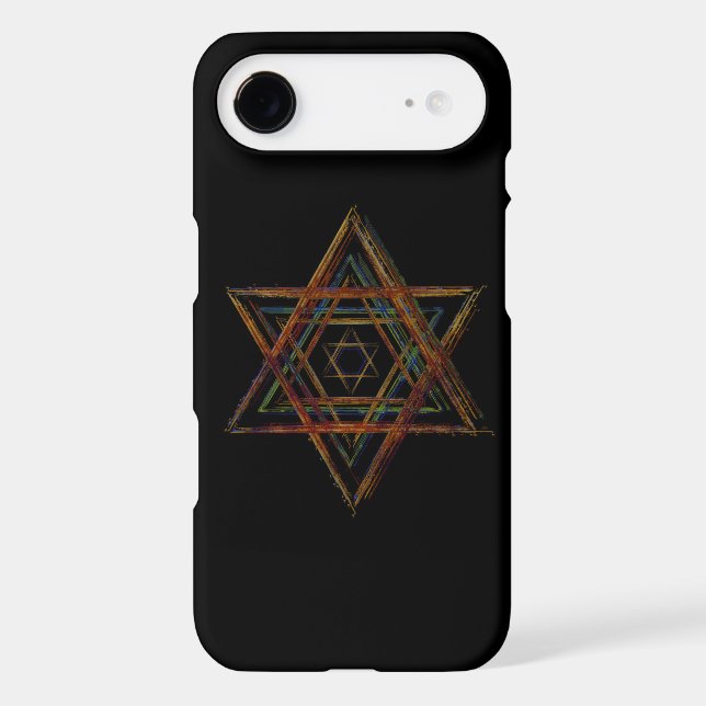 Hexagram sacred geometry symbol Case-Mate iPhone case (Back)