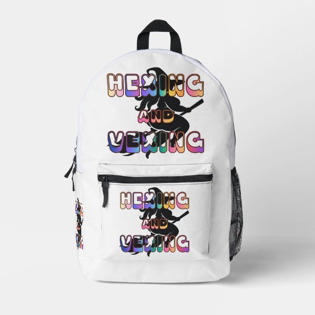 HEXING AND VEXING for the Plus Size Pagan Printed Backpack (Front)