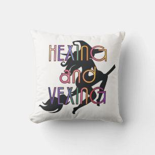 HEXING AND VEXING Witchcore Design Cushion