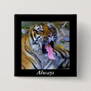 Hey_ 15 Cm Square Badge
