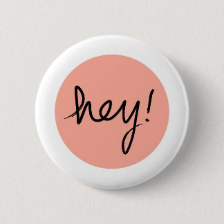 Hey! Abstract Modern Design 6 Cm Round Badge