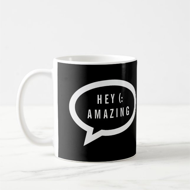 Hey Amazing / Talk Bubble Coffee Mug (Left)