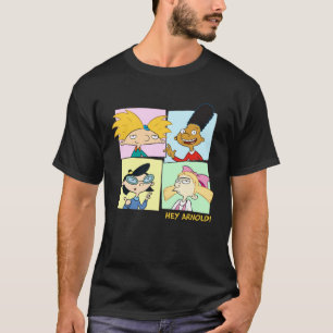 Hey Arnold Main Characters Boxed Up Portraits T-Shirt