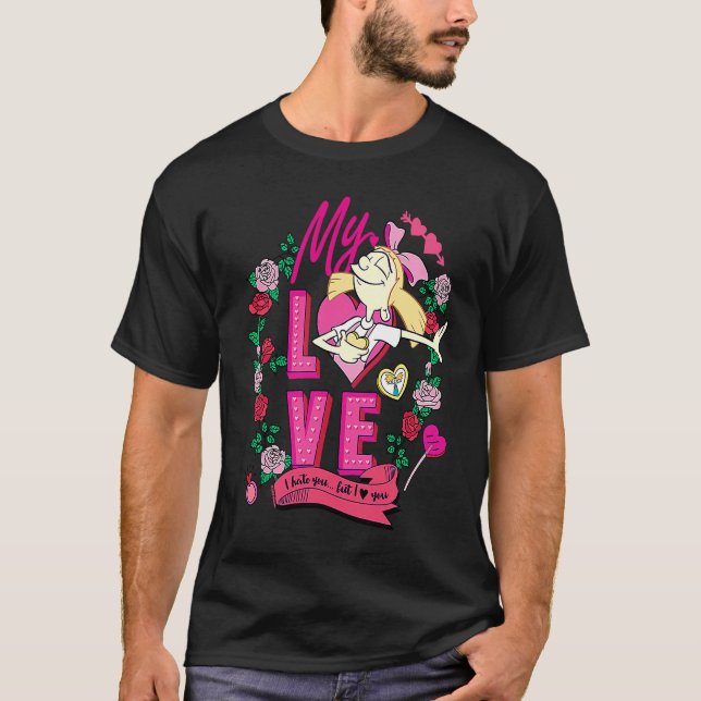 Hey Arnold Valentine's Day Helga I Hate You But I  T-Shirt (Front)
