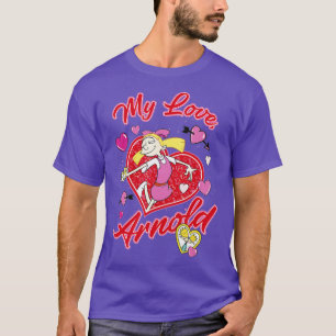 Hey Arnold! Valentine's Day Helga My Love, Arnold  T-Shirt