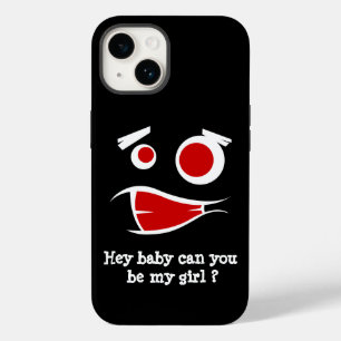 Hey baby can you be my girl monster design Case-Mate iPhone 14 case