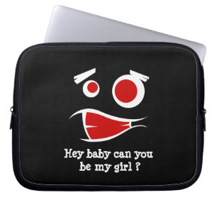 hey baby can you be my girl monster design T-Shirt Laptop Sleeve