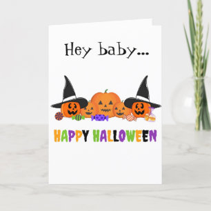 "HEY BABY" LET'S CELEBRAE HALLOWEEN "TOGETHER" CARD