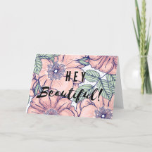 Hey Beautiful! | Pretty Floral Pink Purple