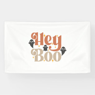 Hey Boo Boho Halloween Hey Boo Ghost Banner