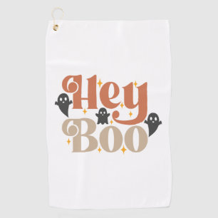 Hey Boo Boho Halloween Hey Boo Ghost Golf Towel