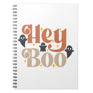 Hey Boo Boho Halloween Hey Boo Ghost Notebook