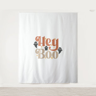 Hey Boo Boho Halloween Hey Boo Ghost Tapestry