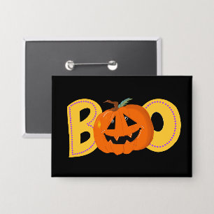 Hey Boo Cute Pumpkin Typography Drawing Art