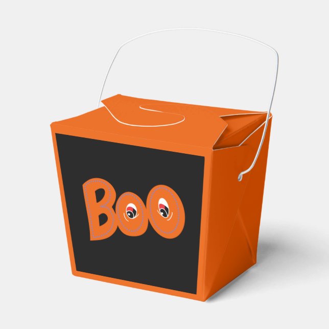Hey Boo Did I Scare You Too Typography Drawing Art Favour Box (Front Side)