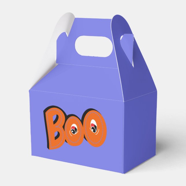 Hey Boo Did I Scare You Typography Drawing Art Favour Box (Front Side)