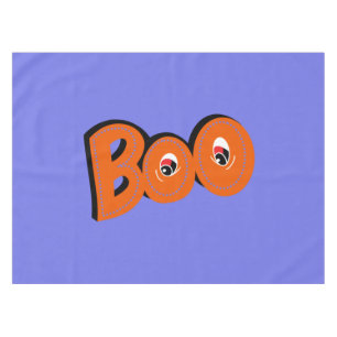 Hey Boo Did I Scare You Typography Drawing Art Tablecloth