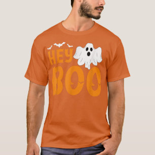 Hey Boo Funny Halloween Pun Ghost Spooky Toddler B T-Shirt