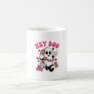 Hey Boo - Groovy Ghost Halloween Coffee Mug