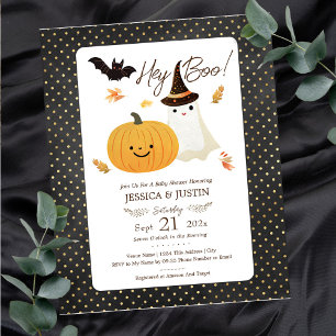 Hey Boo Halloween Baby Shower Paper Sheet