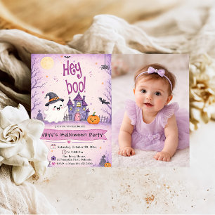 Hey Boo! Halloween Parrty Invitation