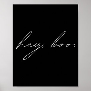 Hey Boo Halloween Poster