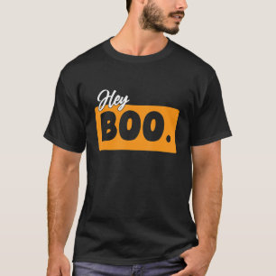 Hey Boo Halloween Pun Ghost Spooky Toddler T-Shirt