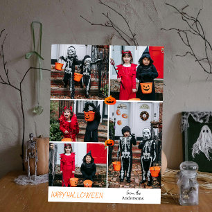 Hey Boo! Spooky Halloween Family Photo Holiday Ca