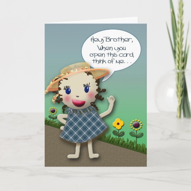 Hey Brother - Birthday Card (Front)
