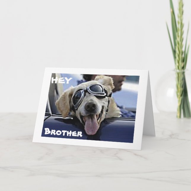 HEY *BROTHER* HAVE A COOL BIRTHDAY CARD (Front)