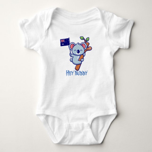 Hey buddy baby bodysuit (Front)