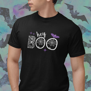 Hey & Bye Boo Halloween Bat and Web T-Shirt