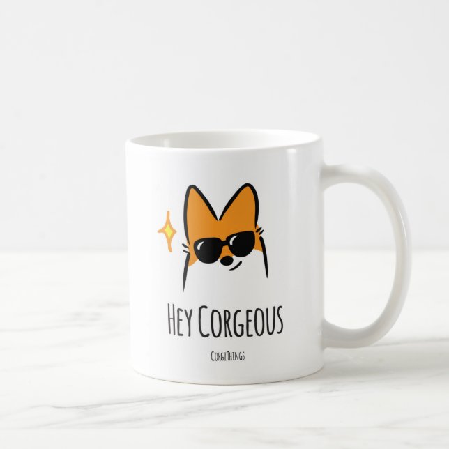 Hey Corgeous Mug (Right)