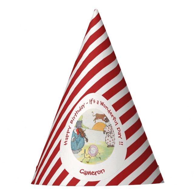 Hey Diddle Diddle Birthday Party Collection Hat (Front)