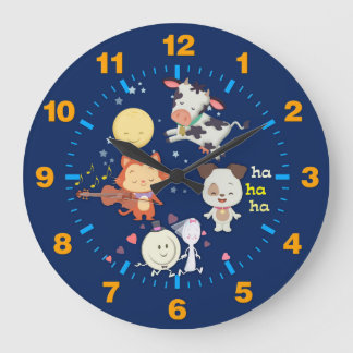 hey diddle diddle large clock