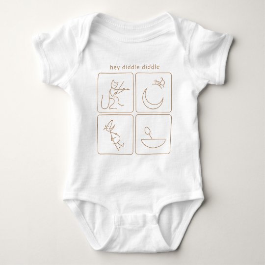 Hey Diddle Diddle onesy Baby Bodysuit