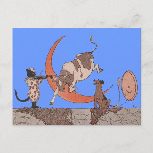 Hey Diddle Diddle Postcard (Front)