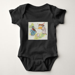Hey Diddle Diddle The Cat and the Fiddle Rhyme Baby Bodysuit