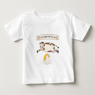 Hey Diddle Diddle, The Cow Jumped Over The Moon Baby T-Shirt