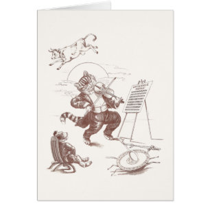 Hey Diddle Diddle Vintage Illustration