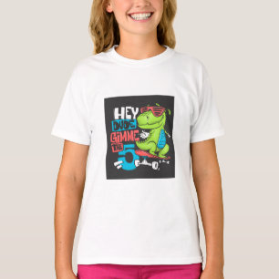 Hey Dude Gimme 5" Skater Dino Kids' T-Shirt