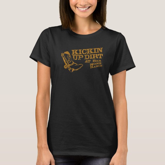 Hey Dude Kickin Up Dirt T-Shirt (Front)