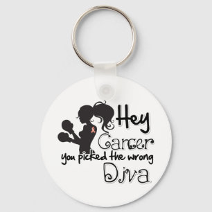 Hey Endometrial Cancer You Picked The Wrong Diva Key Ring