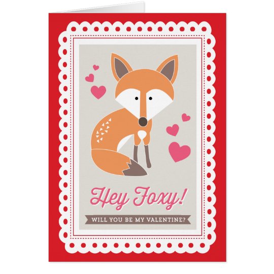Hey Foxy! by Origami Prints Valentine Folded Card