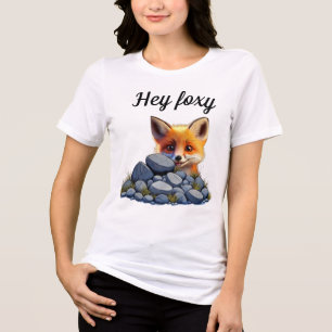 Hey foxy Tri-Blend shirt
