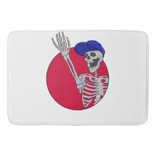 Hey Friends Cool and Funny Skeleton Bath Mat