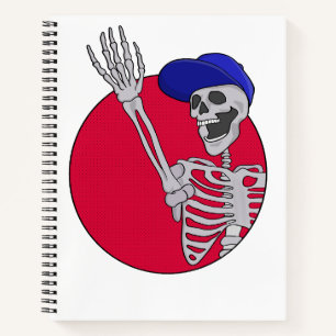 Hey Friends Cool and Funny Skeleton Notebook