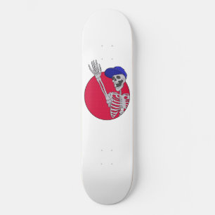 Hey Friends Cool and Funny Skeleton Skateboard