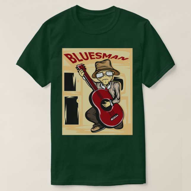 Hey Get This Unique Detailed Saying Blues Man Desi T-Shirt (Design Front)