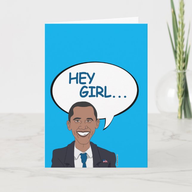 Hey Girl, Happy Birthday Card (Front)